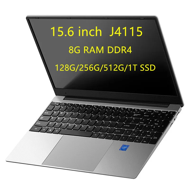 

15.6' Laptop 8G RAM DDR4 1TB 512G 256G 128G SSD Gaming Laptop Ultrabook Intel Celeron J4115 Quad Core Win10 OS Notebook Computer