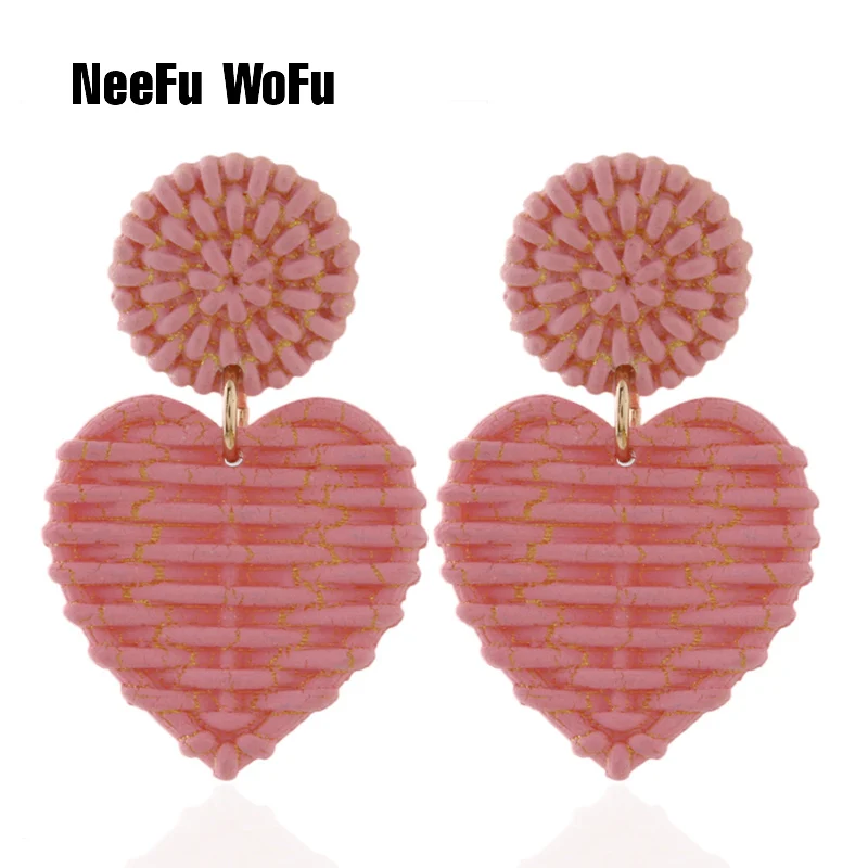 Женские серьги в стиле ретро NeeFuWoFu богемные форме сердца ювелирные изделия опт 2019