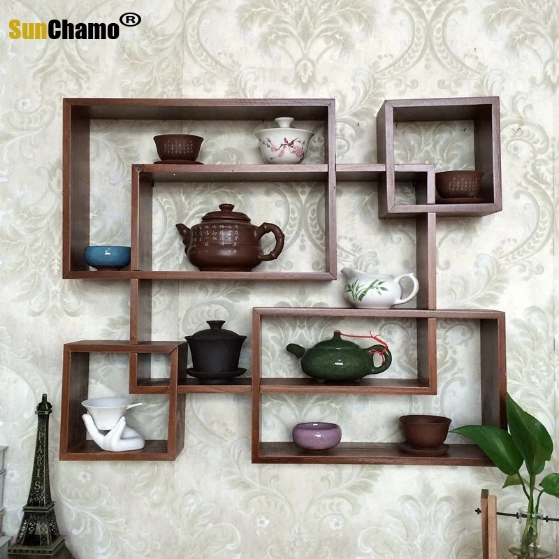 Маленькая чайная чашка из массива дерева старинный китайский павильон дабао