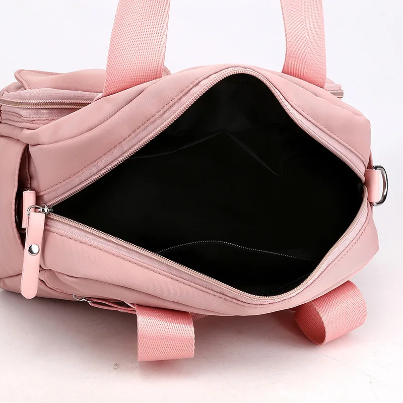 

Fashionable nylon one shoulder portable messenger bag for ladies with large capacity