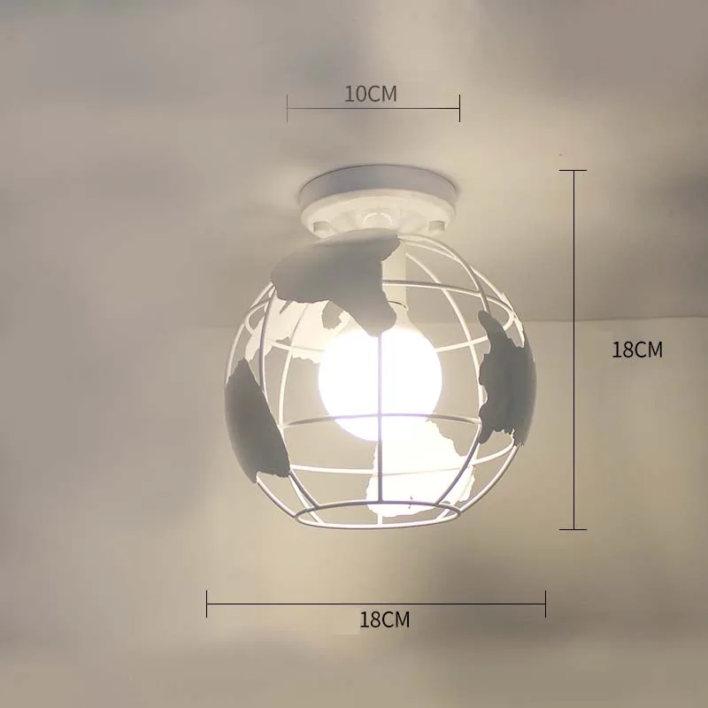 Ceiling lights Minimalist Retro Ceiling Lamp Glass E27 industrial decor lamps for living room Home Lighting Lustre Luminaria - Цвет корпуса: 20