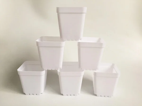 100 шт./лот D7XH7.5CM Белый/красные цветочные горшки для висячих напольное кашпо