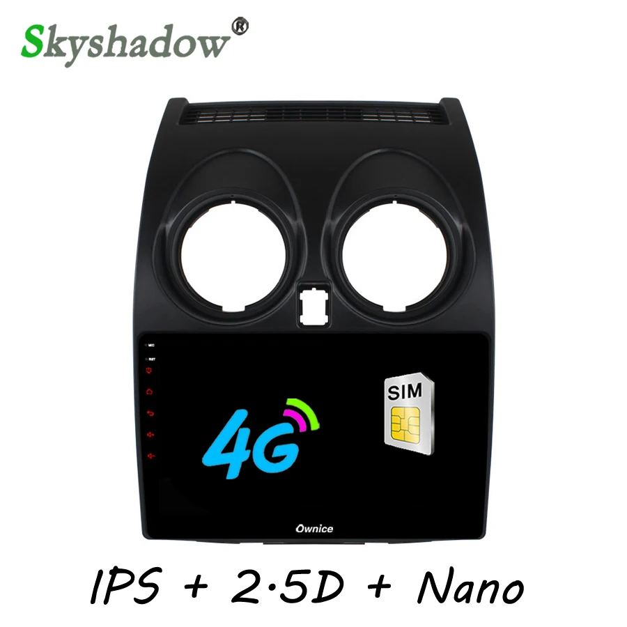C500 + 2 Гб ОЗУ 4G SIM карта телефон GPS DVR камера ТВ Bluetooth RDS радио Wifi для Nissan Qashqai 2007