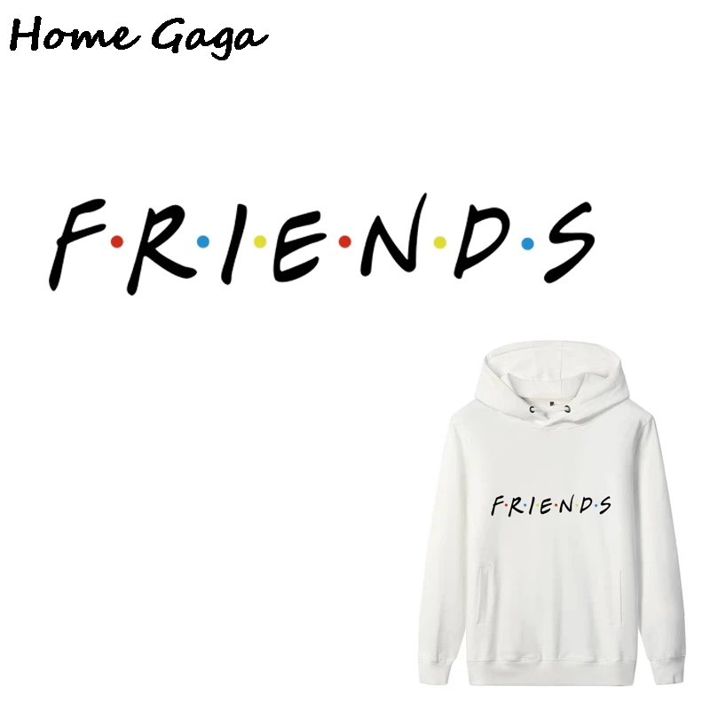 Наклейки Homegaga Friends для ТВ-показа жара-пресс утюжок на пластыри сделай сам патчи