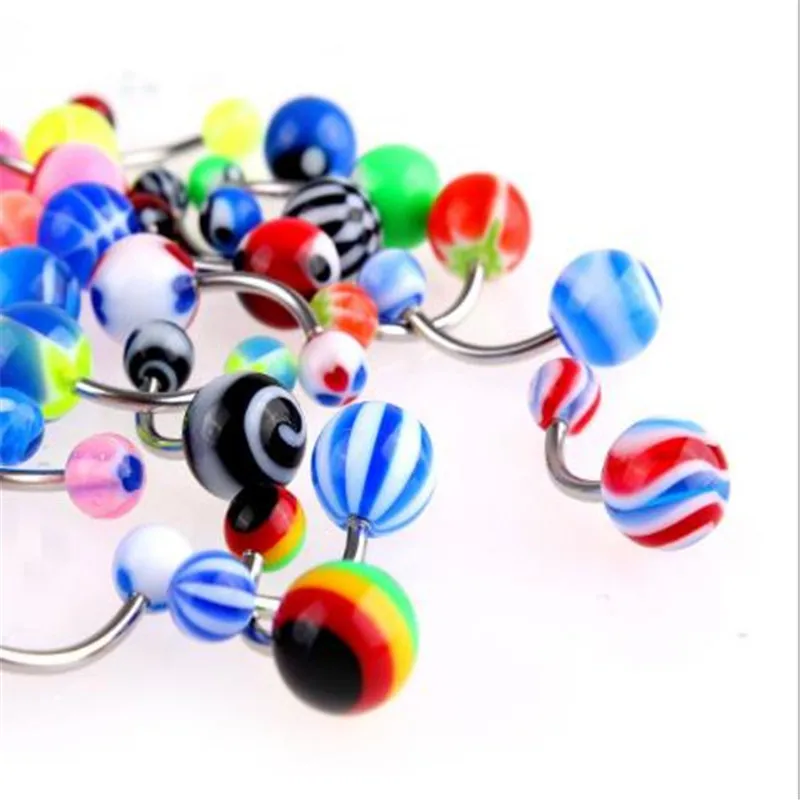 3 шт красочные сексуальные пупка для пирсинга кольцо ювелирные украшения губ