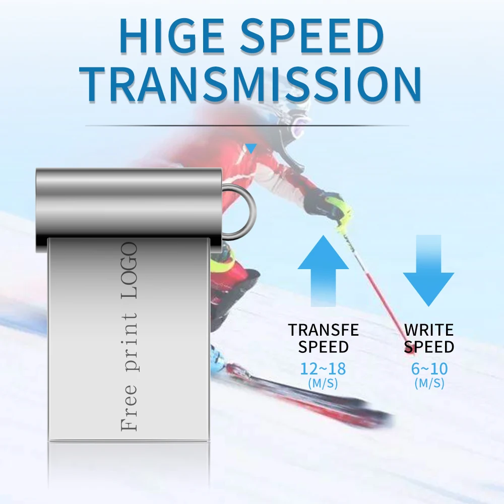 Usb флеш накопитель 128 ГБ usb 2 0 металлический 8 16 32 64 высокоскоростной Золотой карта