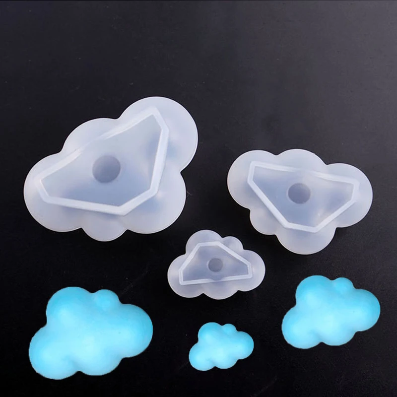 3D Cloud Shape Chocolate Silicone Mold Mousse Fondant Ice Cube Mould Candy Cake Soap Candle Molds Valentine's Day Decoration | Дом и сад