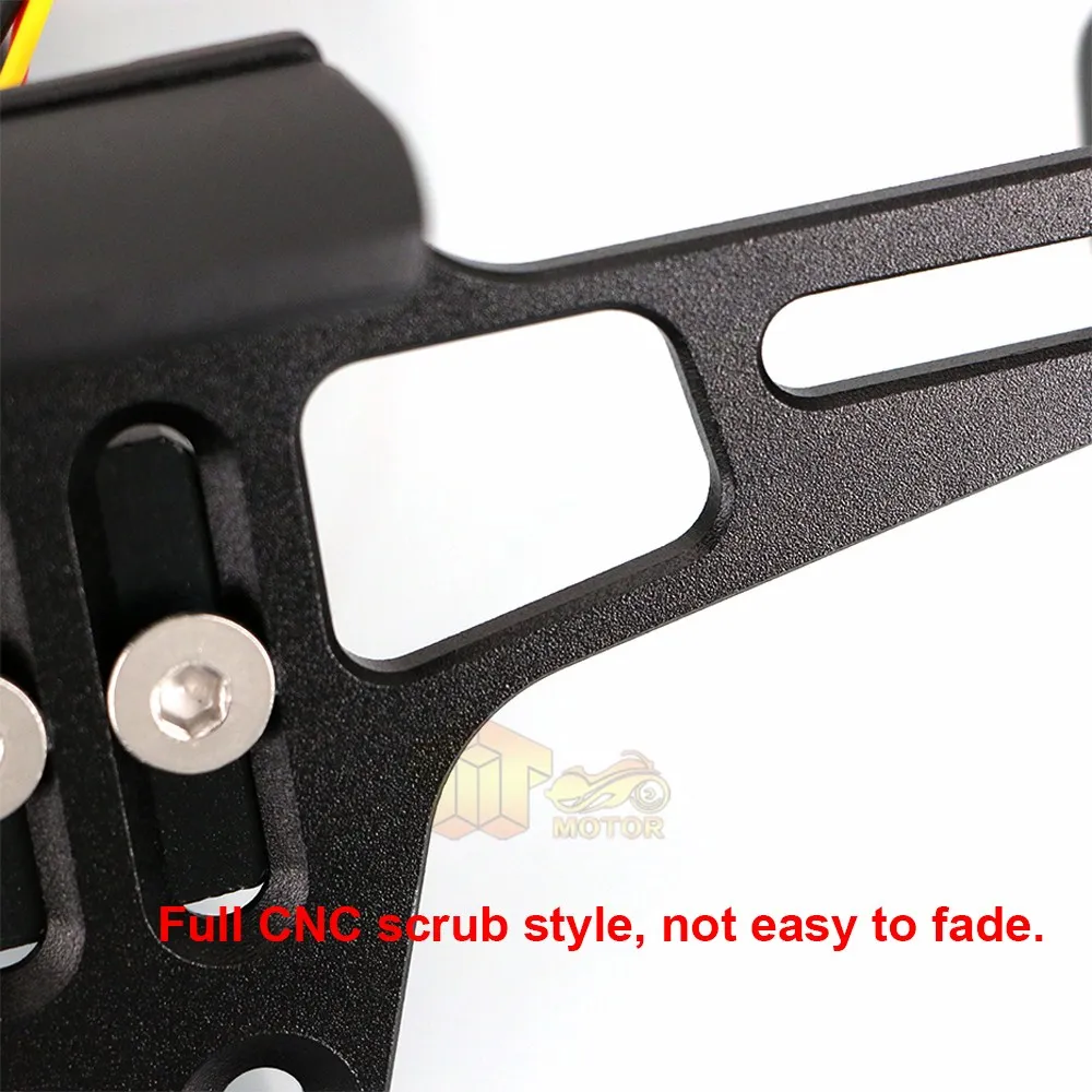 CK CATTLE KING For YAMAHA YZF-R1 R3 R6 FZ1 FZ6 FZ8 T-MAX 500 530 XJ6 Adjustable Angle License Number Plate Frame Holder Bracket |