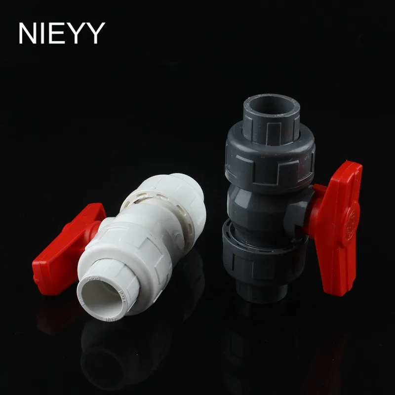 40mm PVC Ball Valve Shut Off Water Tool Caps Gate Garden Connectors For Irrigation | Дом и сад