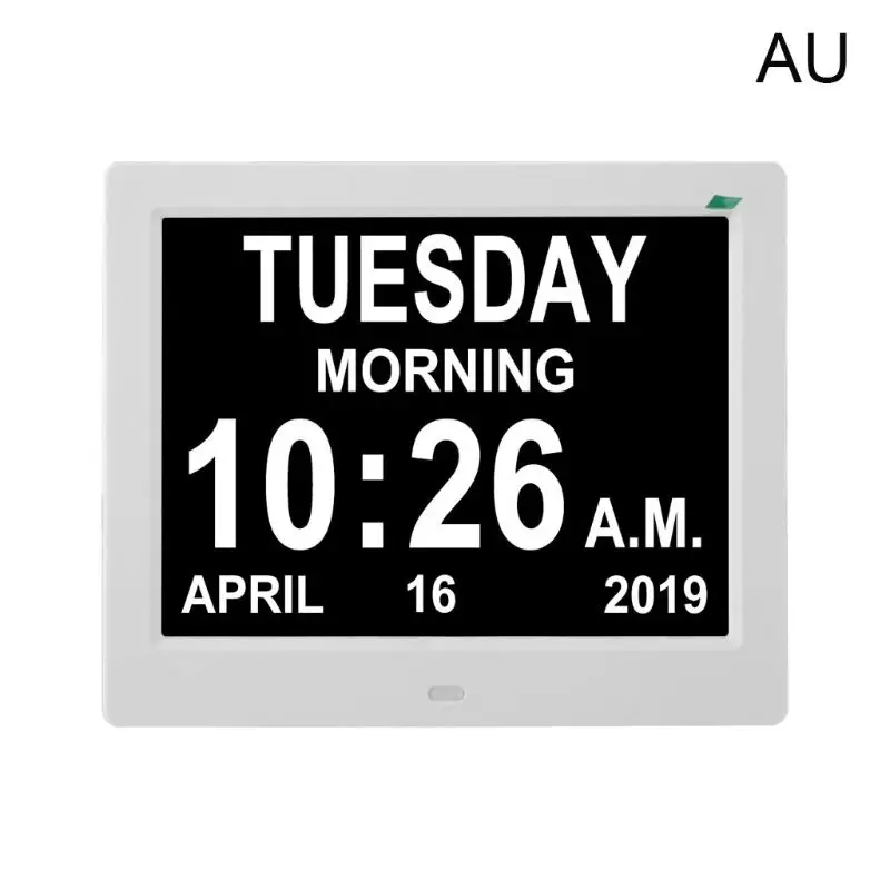 

2021 New 8Inch IPS Digital Clock Calendar with Date Day Reminder for Elderly and Children