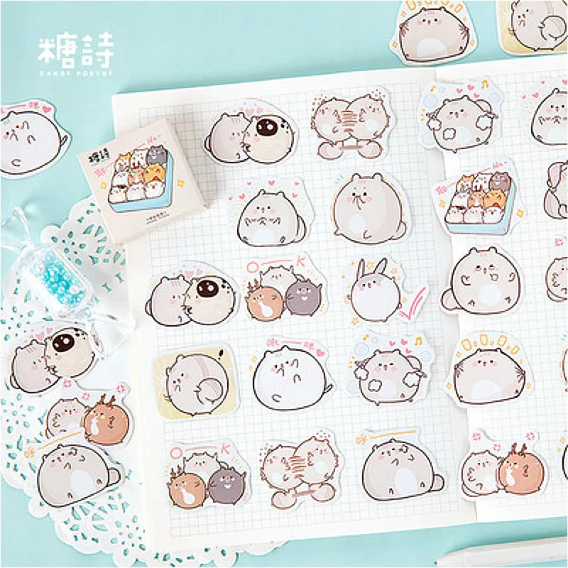 1 шт практичная некоторый лишний вес крыса стикер для канцелярских товаров клей