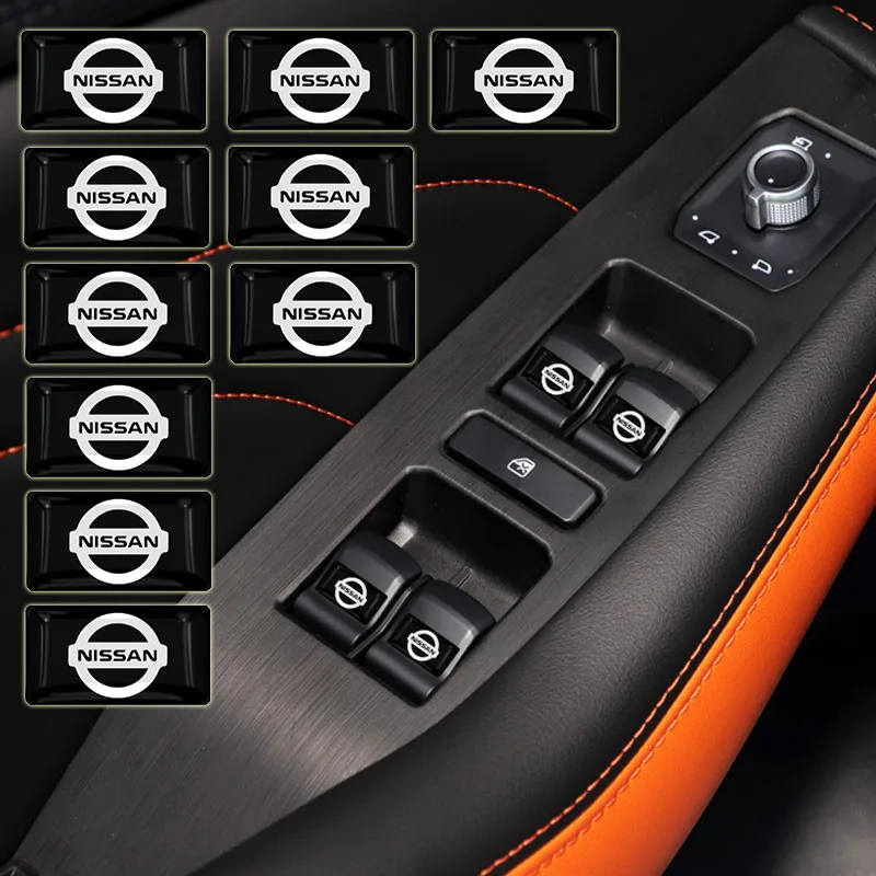 Автомобильная наклейка 10 шт. автомобильная для Nissans Qashqai J11 Pathfinder 2 4 Navara Elgrand Tiida NT400
