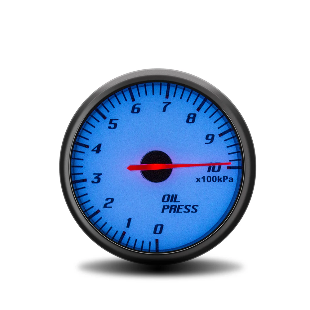 60 мм Масляный Пресс цифровой синий светодиодный дисплей автомобильный