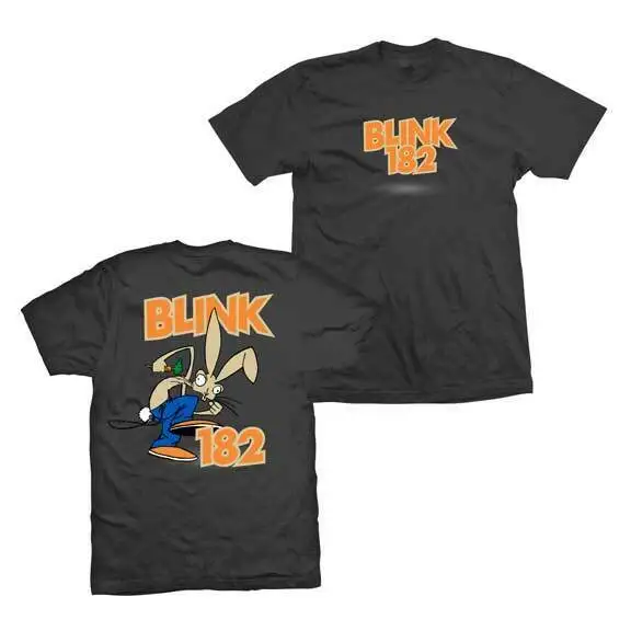 Blink 182 классический Банни логотип Поп панк скейт Рок Музыкальная Группа Футболка