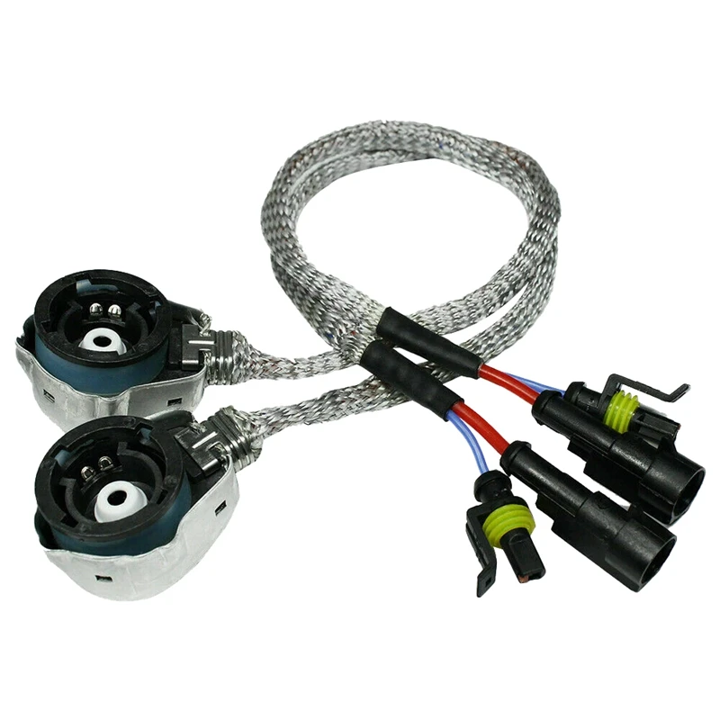 2X D2S/D4S HID ксеноновые лампы адаптеры провода жгут соединения кабеля
