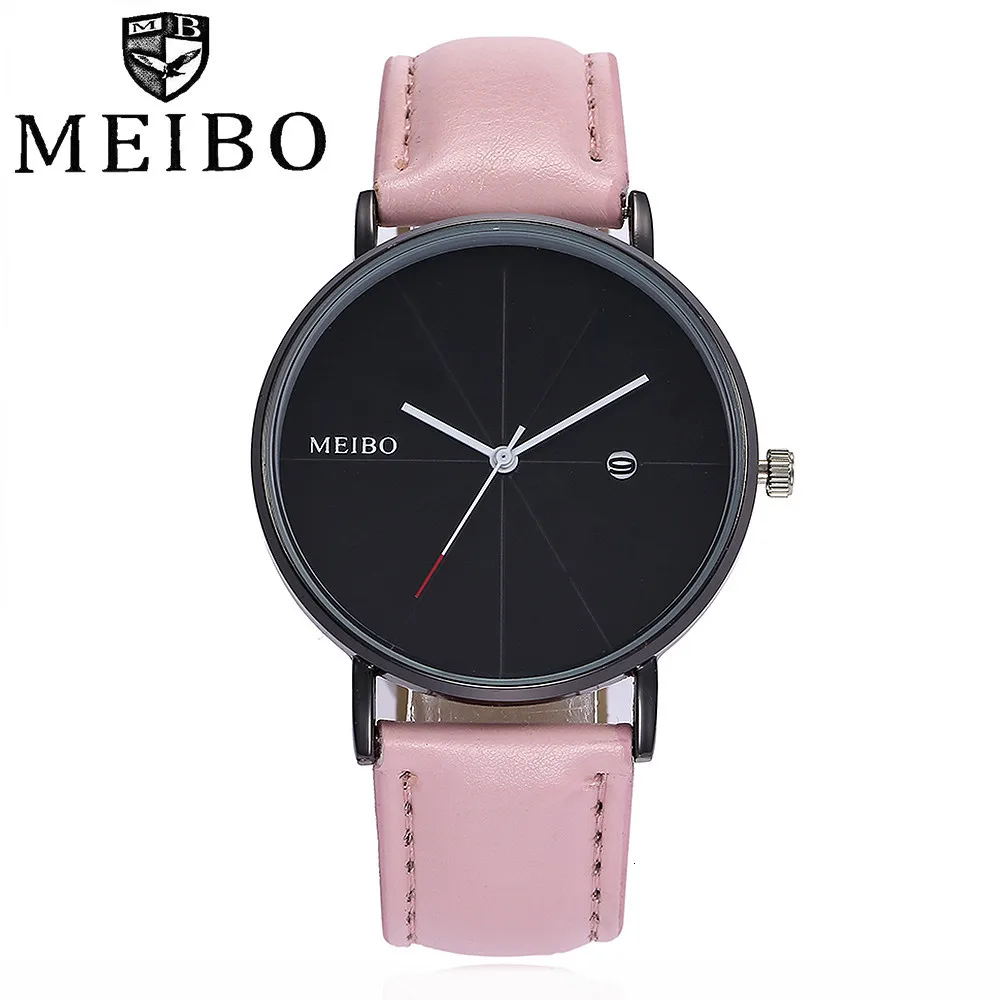 

MEIBO TOP Brand Watch Women Ladies Leather Bracelet Casual Quartz Wrist Watch Band Female Clock relogio feminino reloj mujer