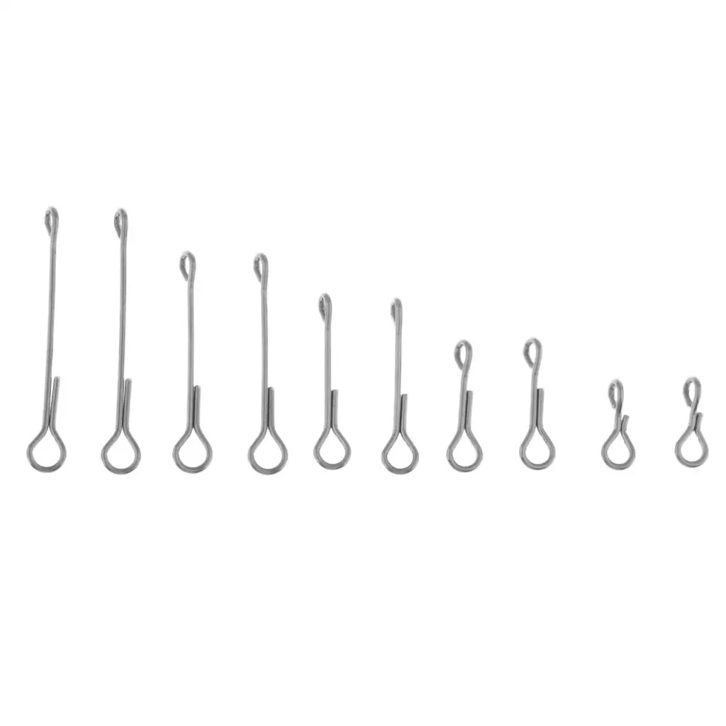 10Pcs Flymen Fishing Fish-Skull Articulated Shank 10-30mm (5 Sizes) DIY Fly Tool | Спорт и развлечения