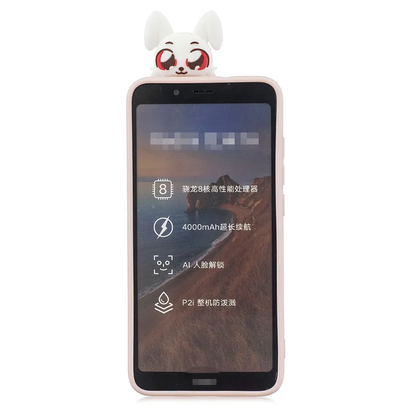 Чехол для Huawei Honor 8S чехол 7S 3D сделай сам Кот кукла игрушка мягкий из ТПУ держатель