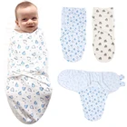 Спальные мешки для новорожденных, кокон для новорожденных, пеленальный конверт, 100% хлопок, для 0-3 месяцев, детское одеяло, пеленальная Пеленка, спальный мешок
