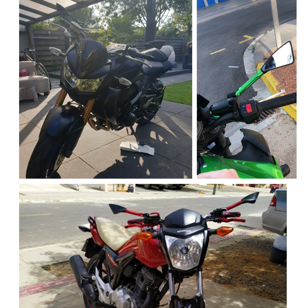 Универсальное зеркало заднего вида для мотоцикла боковые зеркала с ЧПУ KAWASAKI Concours