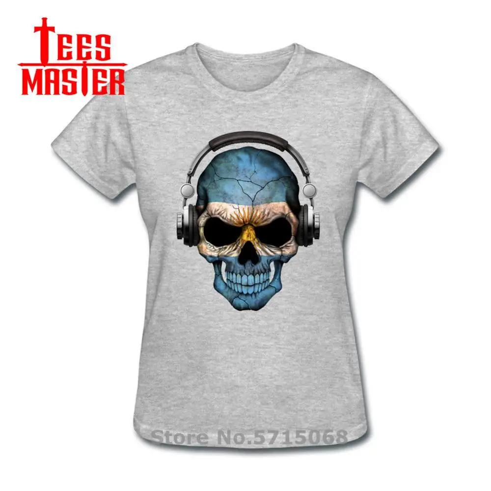 Футболка женская с принтом флага Аргентины 100% хлопок в стиле хип-хоп | Женская