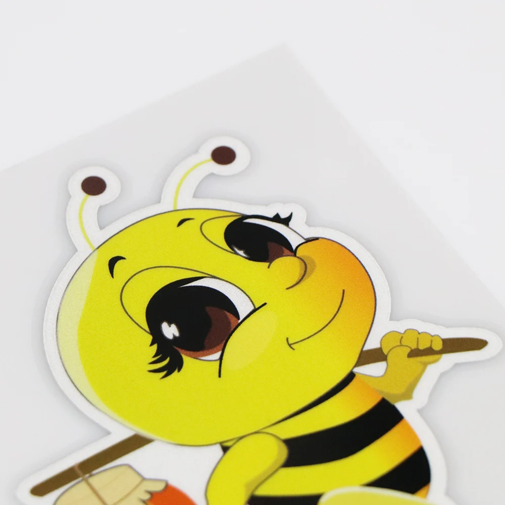YOJA 9.5X12.5CM Lovely Cartoon Vinyl Decal Car Stickers Yellow Bee An-92 ZT3-0075 | Автомобили и мотоциклы