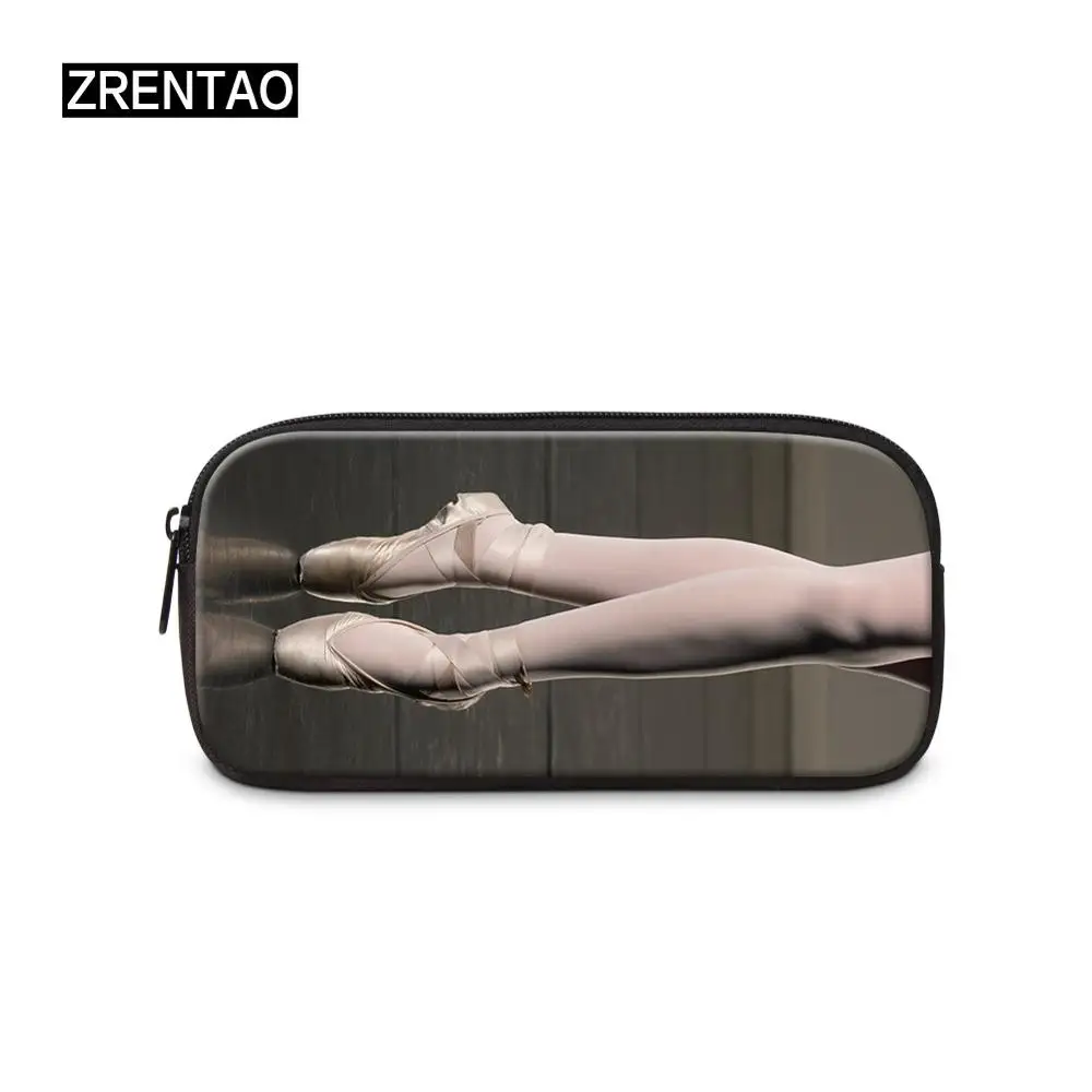 Pencil Bag 7 Школьная/Офисная Дамская большая холщовая косметичка на молнии для детей, студентов, карандаши, сумки, чехол, персонализированные Пеналы, балетные танцы, печать - Цвет: Pencil Bag 7