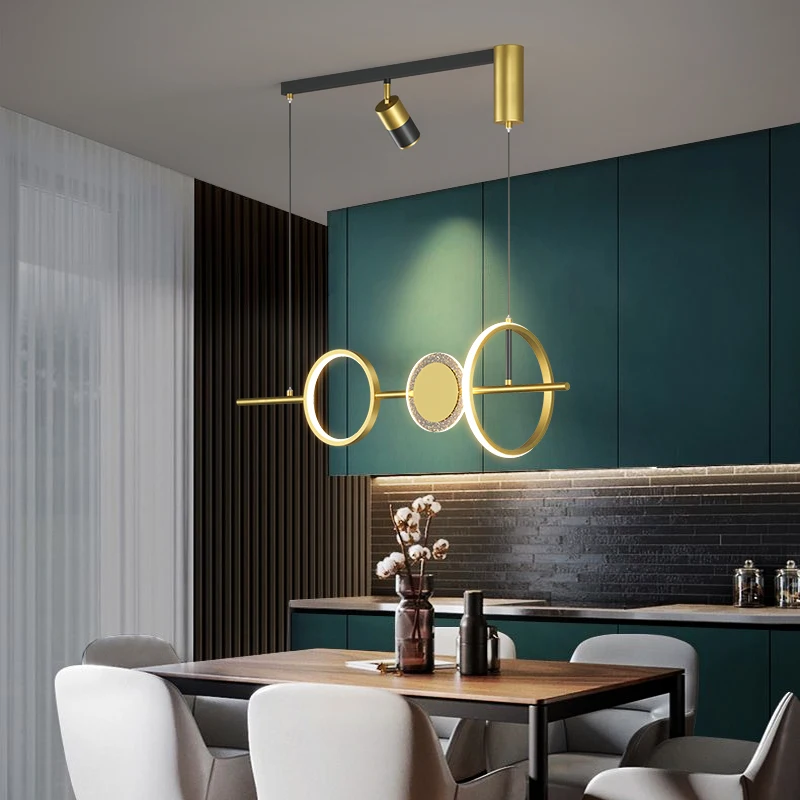 Современные Роскошные светодиодные золотые подвесные светильники подходят для