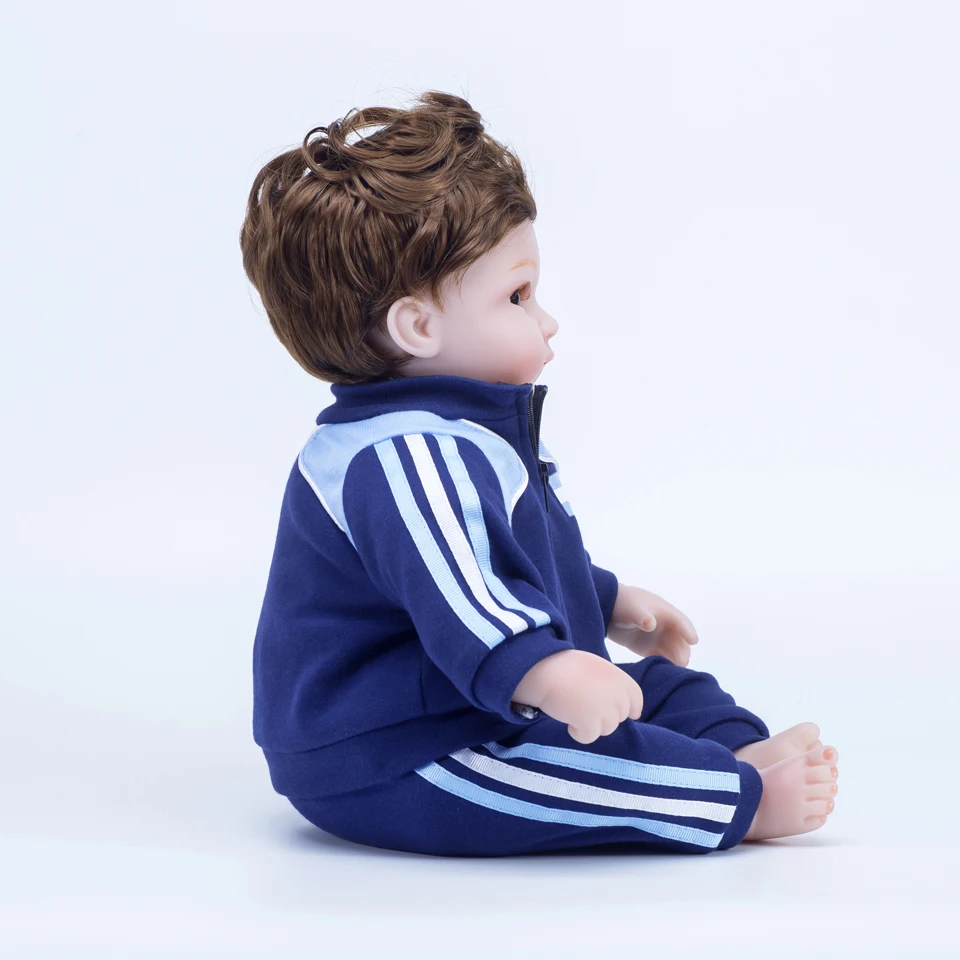18-дюймовая Кукла reborn baby силиконовые муньекас Спорт футбол футбольные игрушки для