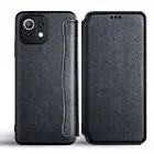 Чехол-книжка для Xiaomi Mi 11 Lite, из искусственной кожи, без магнита, с отделением для карт