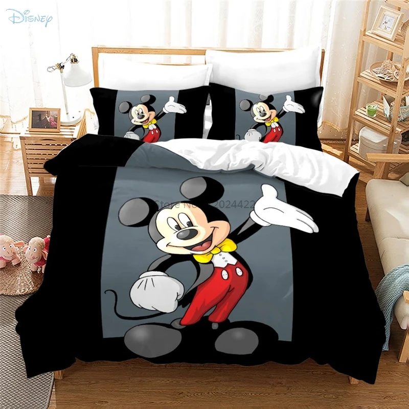 Disney Микки Мышь Минни стеганое одеяло размеры: комплект для обычной двухстальной