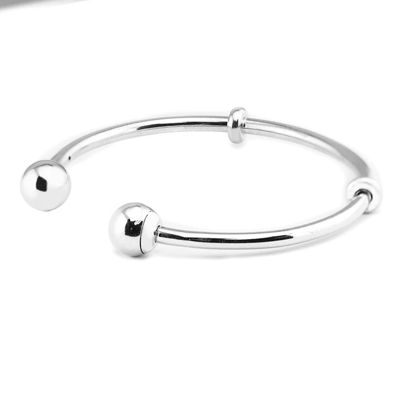 

Bracelet For Women Pulseras Mujer Open Bangles Bracelets 925 Sterling Silver Jewelry Femme Pulseira Plata De Ley Armband