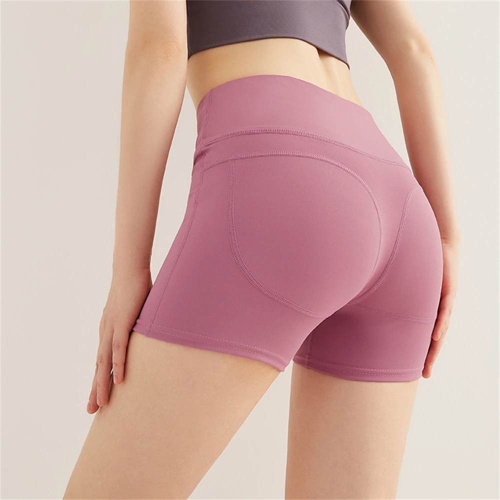 

Women's Fitness Training Slim Quick-Drying Breathable Three-Point Solid Color Leggings Sexy High Waist Thin Yoga Tights Pants