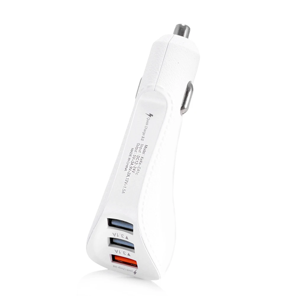 QC 3 0 порта USB Автомобильное зарядное устройство адаптер Быстрая зарядка для iPhone