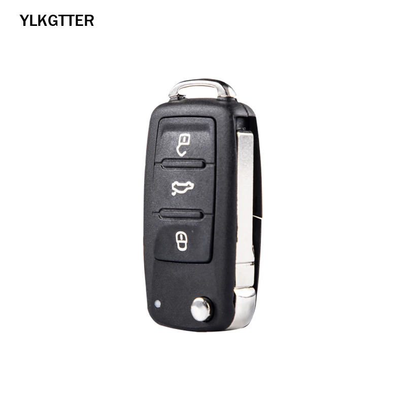 YLKGTTER дистанционный ключ подходит для VW/Volkswagen Caddy Eos Golf 4 Beetle Polo Up Tiguan Touran с ID48 чипом 5K0837202AD 434 МГц