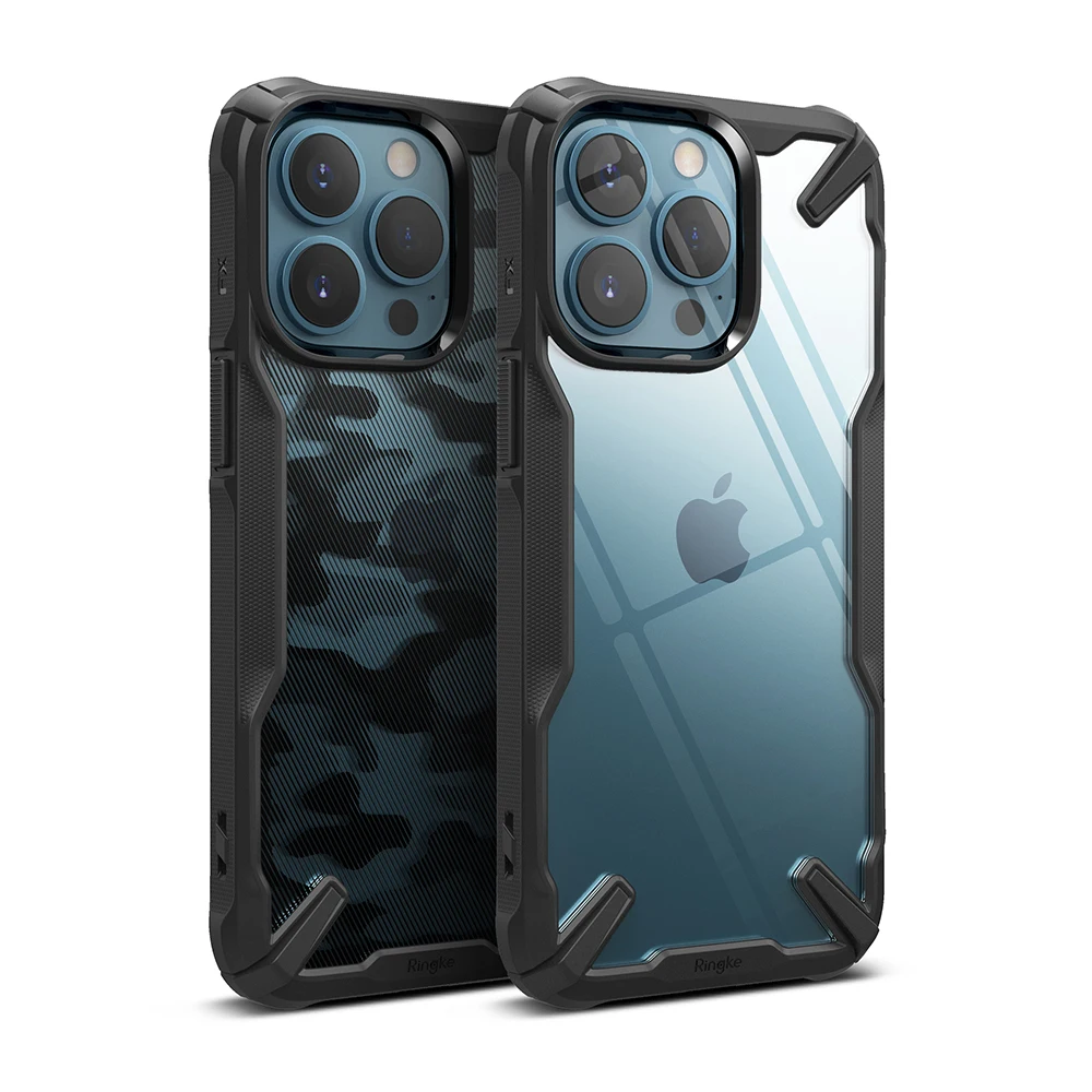 Чехол Ringke Fusion-X совместимый с iPhone 13 Pro жесткая задняя Противоударная продвинутая