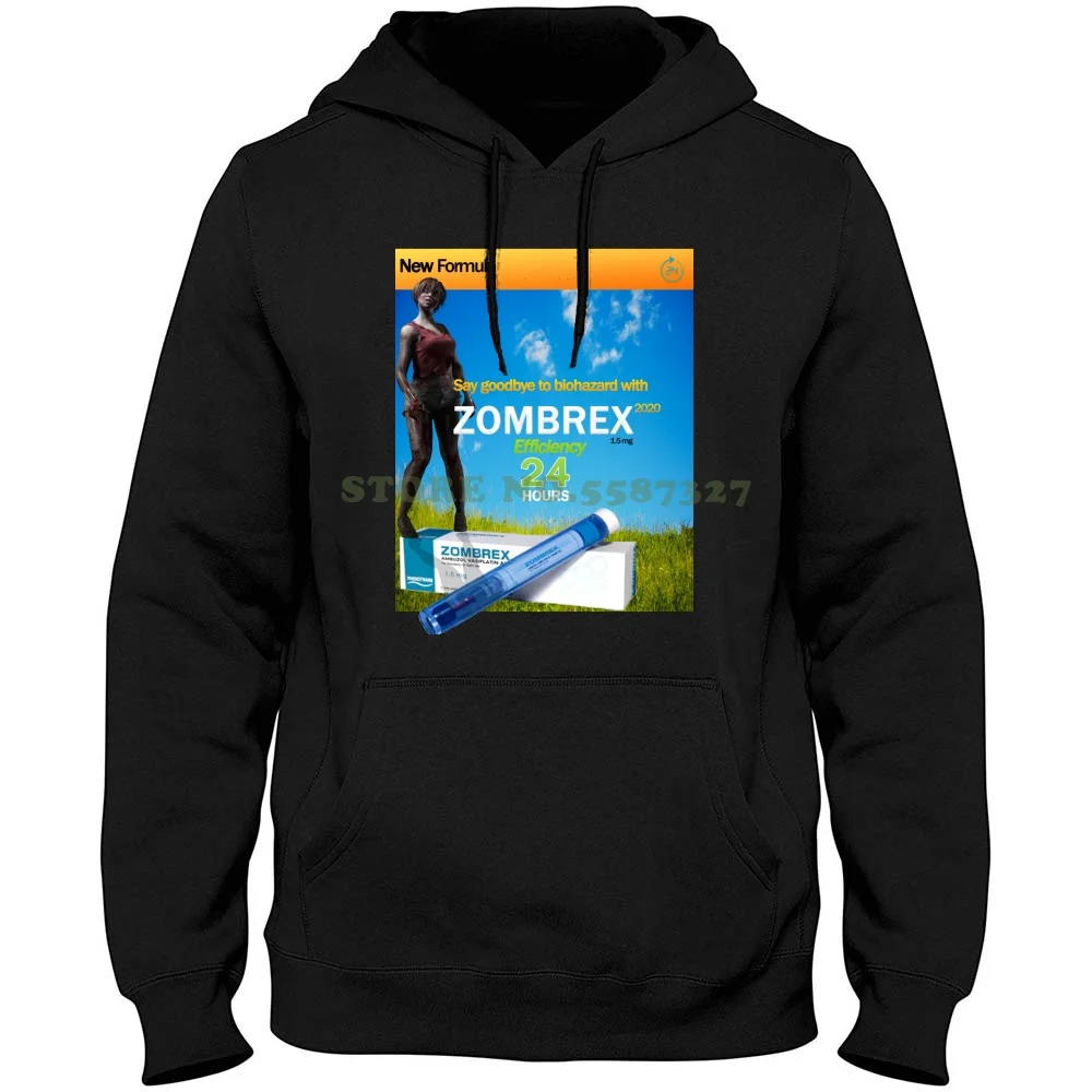 Толстовка Zombrex для мужчин и женщин свитшот с рисунком зомби антидот кошмарная