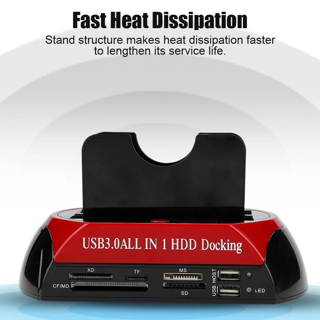 Док-станция для жесткого диска USB2.0 до 2 5 3 дюймов SATA IDE/SATA Двойные Слоты внешний