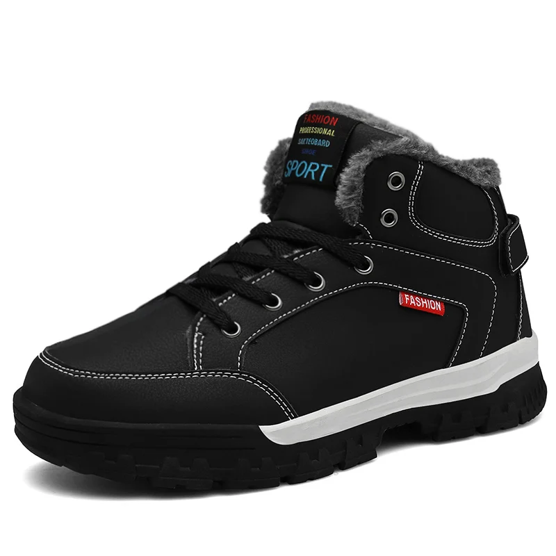Мужские треккинговые ботинки мужские зимние кроссовки теплые высокие уличные