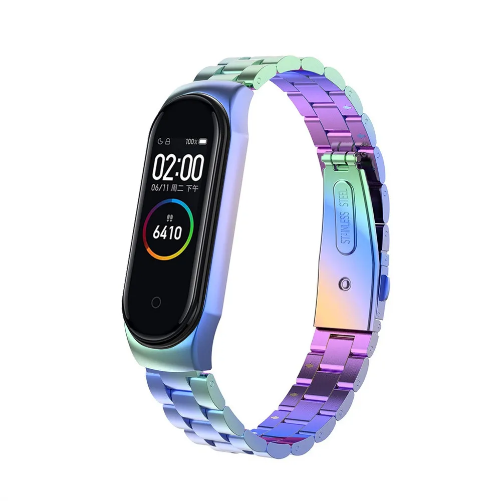 Металлический браслет из нержавеющей стали для Xiaomi Mi Band 4 | Электроника