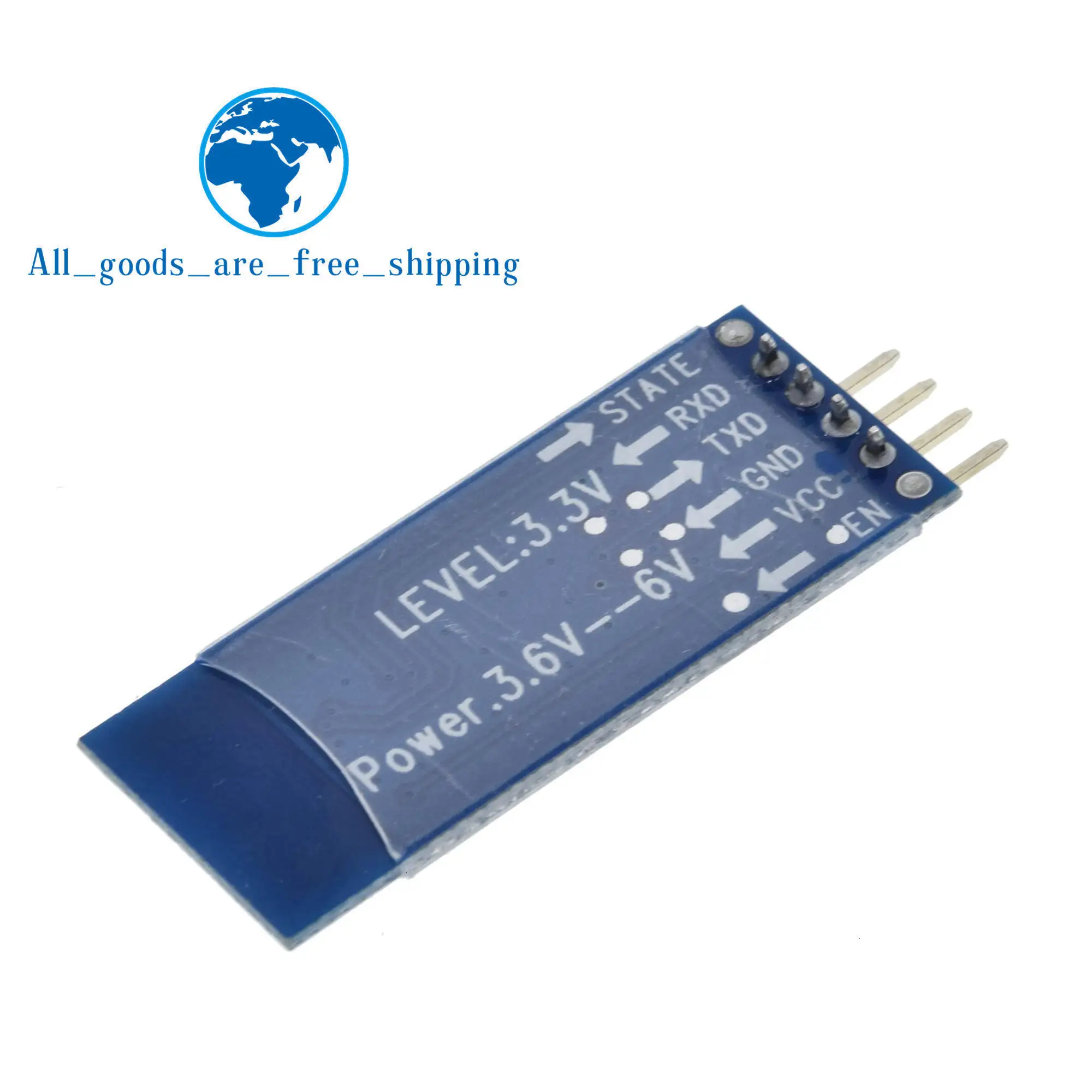 Завеса 1 шт. HC06 HC-06 Беспроводной Серийный 4 Pin Радиотрансивер RS232 ttl Bluetooth модуль Подключаемый модуль для arduino