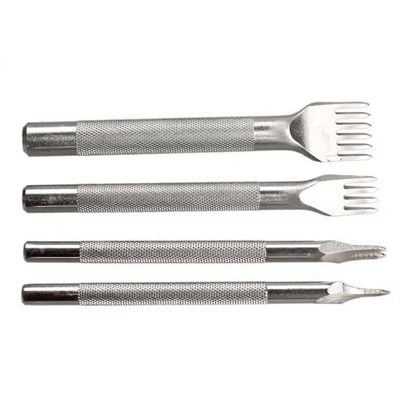 Алмазное долото 1 + 2 4 6 зубцов инструменты для кожевенного ремесла набор