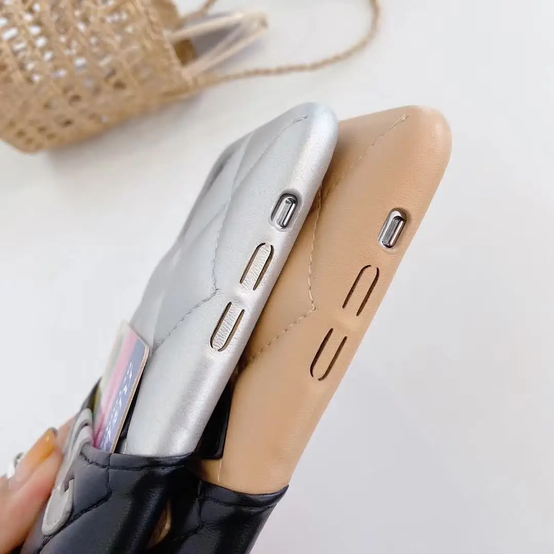 Мягкий чехол CC18 из искусственной кожи для iPhone 12 11 Pro 7 8 Plus XR XS Max|Бамперы| |