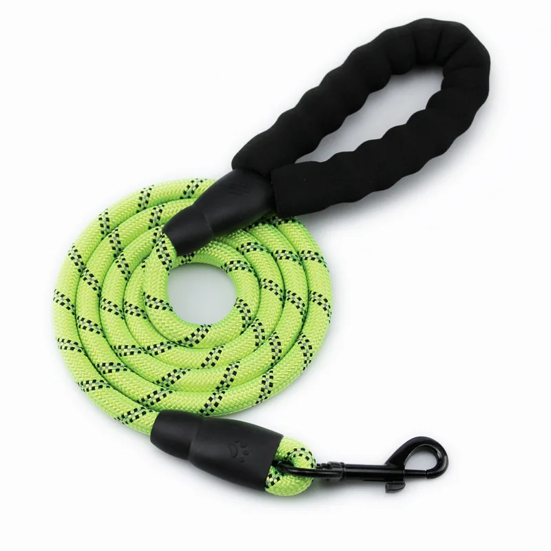 

1.5M Reflective Durable Dog Leash Nylon Basic Leashes 7-color Dog Chain Comfortable Handle Collar Leashes Pet Supplies