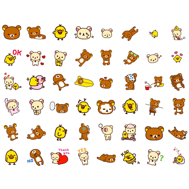 1 шт. Sanrio Rilakkuma Precut Милая Канцелярия Post It notebook Sketchbook молочный планировщик наклейки школьный офисный Декор