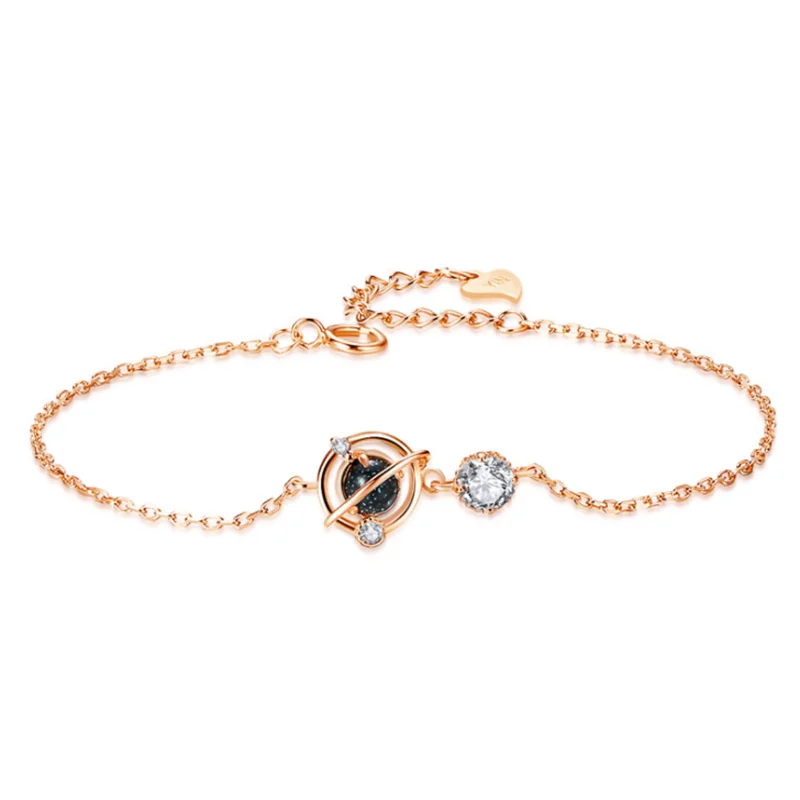 

Trendy Dream Planet Chain Bracelets Bangles Personalized Simple Design Zircon Bracelets For Women Fashion Jewelry Accessories