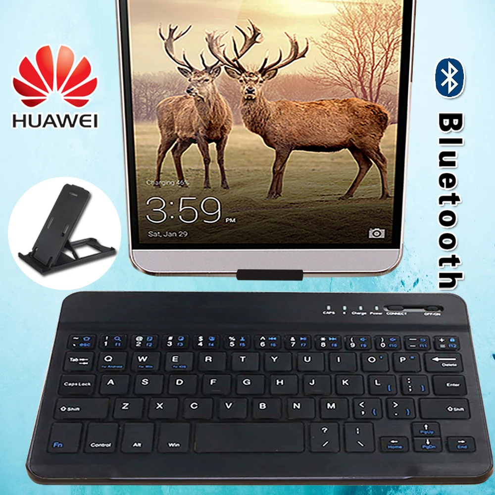 Портативная Беспроводная Bluetooth клавиатура для Huawei Honor Note 8/Play 7 0 &quot/Tab 5/MediaPad