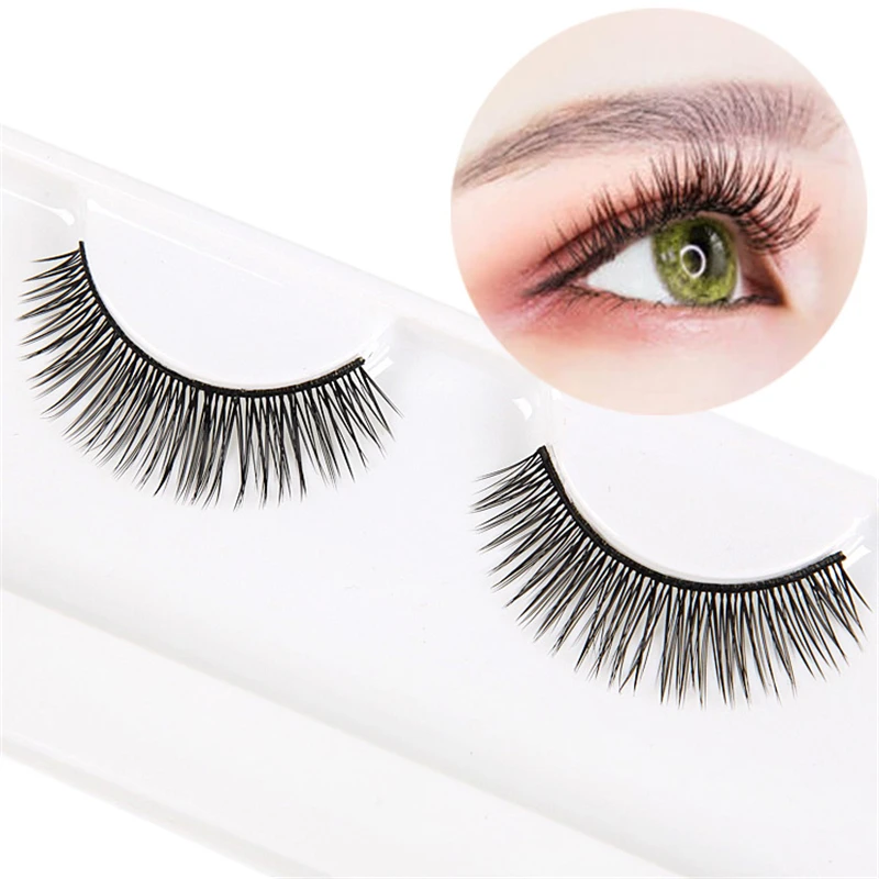 Накладные ресницы ручной работы натуральные длинные мягкие наращивание макияж