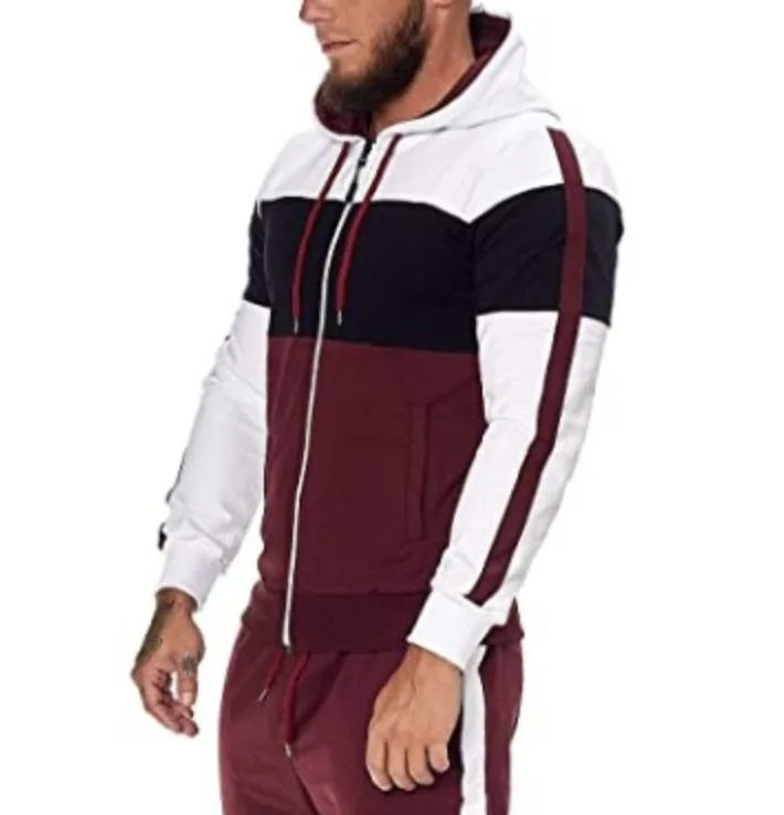 

2021 Brand Jacquard Hoodie Fleece Cardigan Hooded Coat Men's Hoodies Sweatshirts Pullover For Male Hoody Sweatshirt