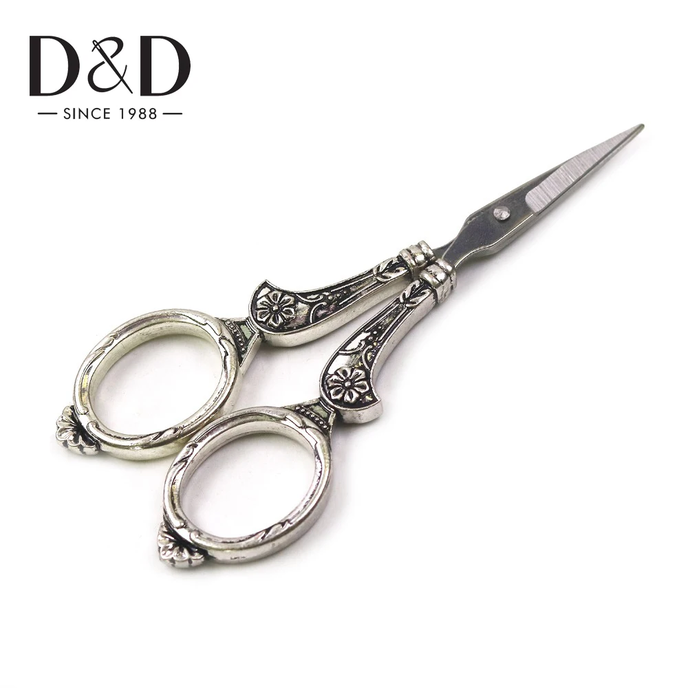 Европейский Винтажный набор для шитья ножницы металлический наперсток игла